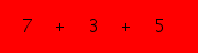 enter the sum of these 3 numbers