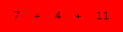 enter the sum of these 3 numbers