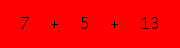 enter the sum of these 3 numbers