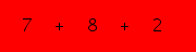 enter the sum of these 3 numbers