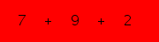 enter the sum of these 3 numbers