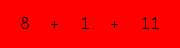 enter the sum of these 3 numbers