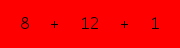 enter the sum of these 3 numbers