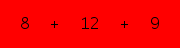 enter the sum of these 3 numbers