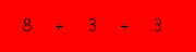 enter the sum of these 3 numbers