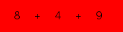 enter the sum of these 3 numbers