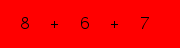 enter the sum of these 3 numbers