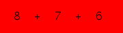 enter the sum of these 3 numbers