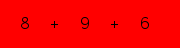 enter the sum of these 3 numbers