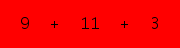 enter the sum of these 3 numbers
