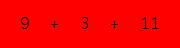 enter the sum of these 3 numbers