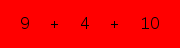 enter the sum of these 3 numbers