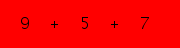 enter the sum of these 3 numbers