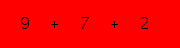 enter the sum of these 3 numbers
