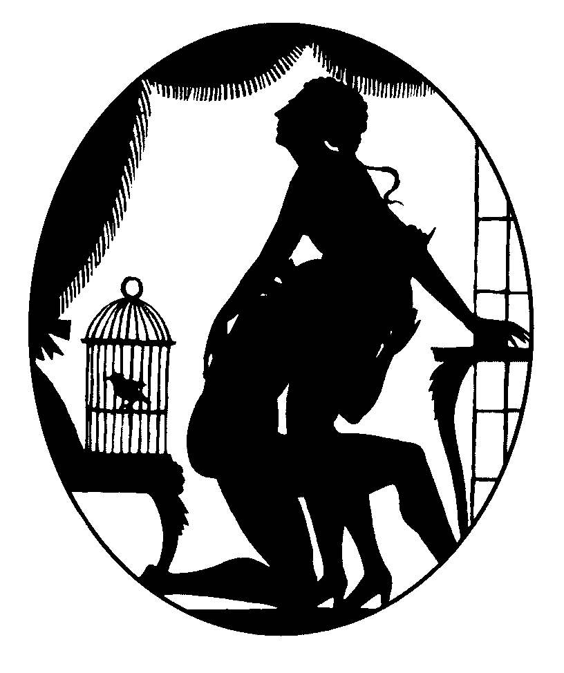 Antique erotic silhouttes